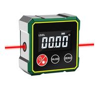 Magnetic Digital Angle Finder with Electronic Laser, Angle Finder Tool,Digital Level with LCD Display, Auto Shut-Off for Precision Measurements, Woodworking Measuring Tool (with Laser)