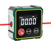 Mciluyaiio Magnetic Digital Angle Finder with Electronic Laser, Angle Finder Tool,Digital Level with LCD Display, Auto Shut-Off for Precision Measurements, Woodworking Measuring Tool (With Laser)
