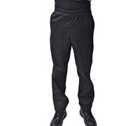 Mcintyre Unisex-Adult Poly Cotton Classic Professional Chef Trouser, Small, Black