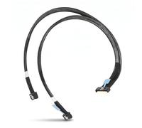 MCIO 8i 74Pin to 2 MCIO 4i 38Pin Cable, O8 Channels PCIE5.0 MCIO X8 to 2 MCIO X4 Cord for Server, Data Center, External GPU, 50cm/19.7in