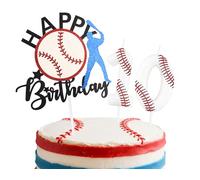 mciskin Baseball 10th Birthday Candles Set,White Number 10 Candle for Cake,Boys 10th Birthday Decorations,Baseball Birthday Decorations Cake Toppers for Boys Kit Ball Game Themed Party Supplies