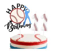 mciskin Baseball 11th Birthday Candles Set,White Number 11 Candle for Cake,Boys 11th Birthday Decorations,Baseball Birthday Decorations Cake Toppers for Boys Kit Ball Game Themed Party Supplies