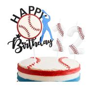mciskin Baseball 12th Birthday Candles Set,White Number 12 Candle for Cake,Boys 12th Birthday Decorations,Baseball Birthday Decorations Cake Toppers for Boys Kit Ball Game Themed Party Supplies