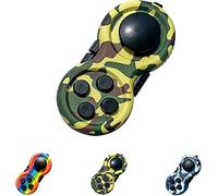 mciskin Fidget Pad Toy - Stress Reducer & Anxiety Relief, 9-Function Fidget Toy for ADHD, ADD, Autism (Camo Green)