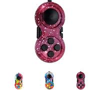 mciskin Fidget Pad Toy - Stress Reducer & Anxiety Relief, 9-Function Fidget Toy for ADHD, ADD, Autism (Purple)