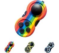 mciskin Fidget Pad Toy - Stress Reducer & Anxiety Relief - 9-Function Fidget Toy for ADHD, ADD, Autism (Rainbow)