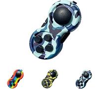 mciskin Fidget Pad Toys,Fidget Controller Stress Reducer,Fidget Dice Anti-Anxiety and Depression Pad Fidget Toy,9-Fidget Functions Fidget Toy For Stress Relief,Anxiety,ADHD, ADD, Autism (Camo Blue)