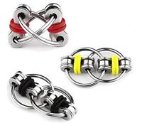 mciskin Flippy Chain Fidget Toy Relieves Stress Reducer, ADHD, Anxiety, and Autism (3 Pack)