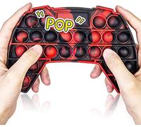 mciskin Game Controller Pop Bubble Sensory Fidget Toy,Push Pop Bubble Fidget Toy,Autism Special Needs Stress Reliever Silicone Stress Reliever Toy For Kids & Adults (Red Black)