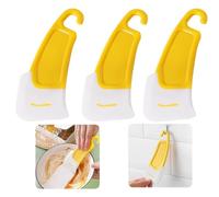 mciskin Non-Stick Silicone Scraper, Silicone Food Scraper, Yellow, 3PCS