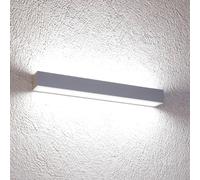 MCJ Mera LED wall light, width 40 cm, aluminium, 4,000 K