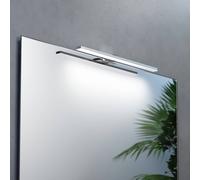 MCJ Triga IP44 LED mirror light, chrome, 40cm, 3,000K