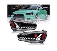 MCJYREJU TT-ABC L-ED Headlights Compatible For Mitsubishi Lancer 2008-2017 DRL Car Front Light Assembly Signal Auto Accessories Lamp