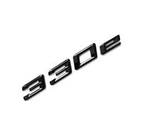 MCK Auto - 330e Black Glossy Wing Fender Front Rear Black Badge Logo Boot Emblem Sticker Adhesive Tuning