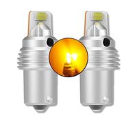 MCK Auto - P21W BA15s 1156 12SMD LED Canbus Bulbs Indicators Amber Orange Very Bright and Without Errors Compatible with F20 F30 - MCLN3 - 2 Bulbs - Transform Your Ride