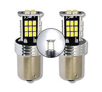 MCK Auto - P21W BA15s 1156 LED Canbus Bulbs Reversing Lights DRL sidelights White Very Bright and Without Errors Compatible with F20 F30 - GB5L2 - Transform Your Ride