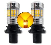 MCK Auto - PH24WY LED Canbus Bulbs Signal Indicator Front Rear Amber Orange Very Bright and Without Errors - Transform Your Ride