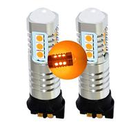 MCK Auto - PW24W PWY24W CREE LED Canbus Bulbs Indicators Blinkers Amber Orange Very Bright and Without Errors Compatible with XE A3 A4 A5 - FB5L3 - Transform Your Ride
