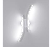 Mckalen LED Wall Light Indoor White 20W Acrylic 44.5CM Cold White 6500K | Modern LED Wall Lamp 44.5CM, 20W 2250LM Wall Sconce Lights Acrylic for Bedroom Living Room Hallway Corridor Office
