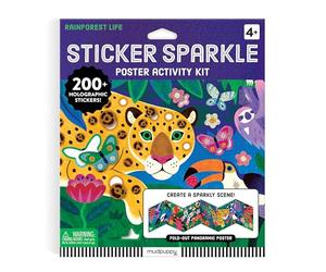 McKean, Kaley - Rainforest Life Sticker Sparkle Poster Activity Kit