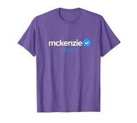 McKenzie First Name Verified Account Social Media McKenzie T-Shirt, Men, Purple Heather, X-Large