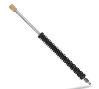 McKillans Car Pressure Washer Extension Wand - A236 - Brass & Stainless Steel - Quick Connector - 0.25 Inches - Ball Valve - 21 Inch - Pressure Washer Accessory