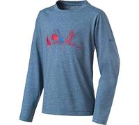 Mckinley Bubba T-Shirt Kids T-shirt - Melange/Blue Patrol, 128