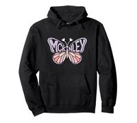 McKinley Butterfly - Personalized Cute Name Word Art Pullover Hoodie