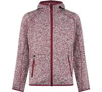 Mckinley Fleece Jacket Skeena Girls Fleece Jacket - Melange/Red Wine, 176
