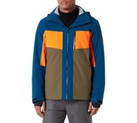 McKINLEY Men's Harold Ski Jacket, Blue Petrol/Olive Da, XL