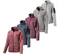 Mckinley Women Skeena Fleece Jacket - Melange/Red Wine, Size 52