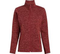 Mckinley Women's Sammy Fz Jacket, Melange/Red Dark, 40