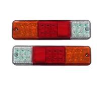 Mckjtdvh Car Rear Tail Light Lens 1pair 10-80v 12v 24v 48v Red Amber White Led Forklift Tail Lights Folk Lift Stop Reverse Warning Rear Lamps(10-80v)