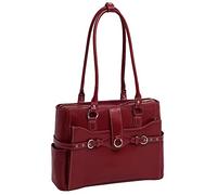 McKlein WILLOW SPRINGS W Series Laptop Briefcase, Red Leather (96566)