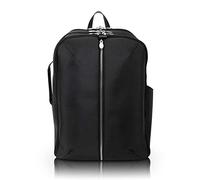 McKLEIN 17" Leather, Triple Compartment, Carry-All, Laptop & Tablet Weekend Backpack- ENGLEWOOD- Black