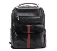 McKlein U Series Logan Laptop Backpack, Black Leather (19082)