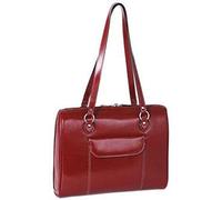 McKlein W Series, Glenview, Genuine Cowhide Leather, Ladies' Laptop Briefcase, Red (94746)