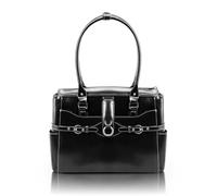 McKlein Willow Springs Leather Women's 15-inch Laptop Briefcase Handbag, Black