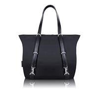 McKleinUSA N Series, Dylan, Nano Tech-Light Nylon with Leather Trim, 3-in-1 Nylon Convertible Backpack Tote, Black (18485), One Size