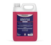McKLords Commercial - Rhubarb Washing Up Liquid - High Strength Dishwashing Liquid for Commercial Kitchens & Catering Use - Long-Lasting Foam Cuts Through Grease - 5L