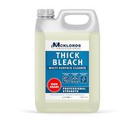 McKLords Professional - Thick Bleach - Heavy Duty Bleach Cleaning Liquid for Floors, Drains & Hard Surfaces - Hygienically Cleans 5L