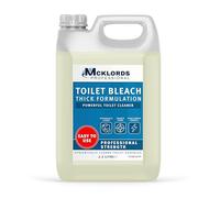 McKLords Professional - Toilet Bleach - Thick Clinging Antibacterial Toilet Cleaning Liquid for Urine Stains & Washroom Hygiene 2.5L