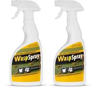 McKLords - Wasp Spray - 500ml - Natural Wasp Repellent with Peppermint & Geraniol - Outdoor Deterrent for Patios, Gardens, Doorways & Bins (Pack of 2)