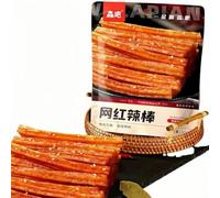 Mckona - Latiao, Chinese Spicy Snacks, Latio, Asian Street Snack, Classic Hot Strips for Office, Parties 65g/62g (Stick - Sweet Hot 65g)