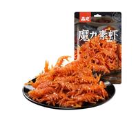 Mckona - Latiao, Chinese Spicy Snacks, Latio, Asian Street Snack, Classic Hot Strips for Office, Parties 65g/62g (Shrimp-Shaped - Mild 62g)