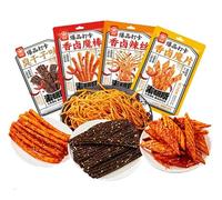 McKona Spicy Snacks Spicy Seasoning 4 Packs Large Spicy Strips Spicy Strips Spicy Strips Spicy Strips Office Spicy Snacks Classic Spicy Strips Casual Snacks (62g*4 Pieces)