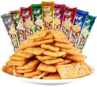 Mckona - Square Potato Chips - Extra Crispy [9 Flavors] - Lightweight Snack for Office/Travel - Party Snacks (Barbecue)