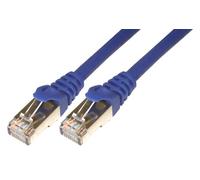 MCL 0.5m Cat6 F/UTP Patch Cable - Blue
