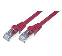 MCL 0.5m Cat6 F/UTP Patch Cable - Red