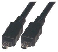 MCL 2m 4 Pin Plug to 4 Pin Plug IEEE 1394A Firewire Cable